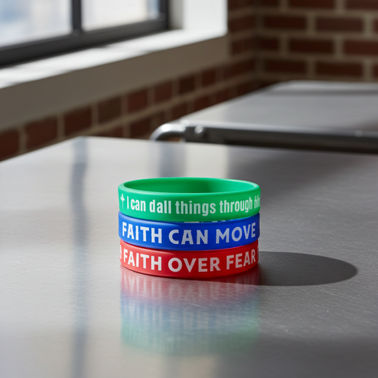 Christian Bible Verse Silicone Bracelets Unisex Comfortable Flexible Wear Inspirational Versatile for Everyday Use Soft Touch Spiritual Accessory