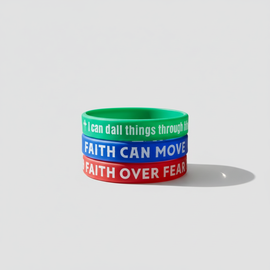 Christian Bible Verse Silicone Bracelets Unisex Comfortable Flexible Wear Inspirational Versatile for Everyday Use Soft Touch Spiritual Accessory