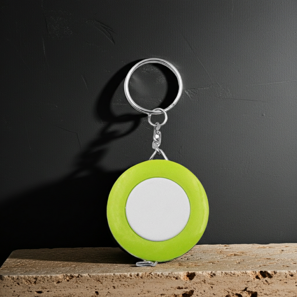 2 pack Retractable Measuring Tape with Keyring, 60 Inches, Neon green and White Double-Sided Portable Soft Tape Measure
