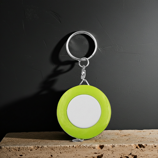 2 pack Retractable Measuring Tape with Keyring, 60 Inches, Neon green and White Double-Sided Portable Soft Tape Measure