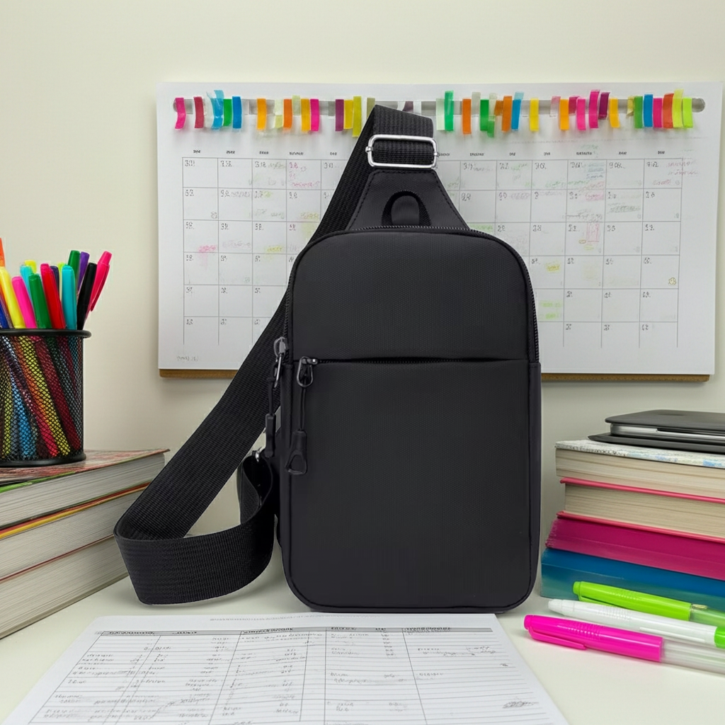 Small Crossbody Shoulder Bag All Black Compact Stylish Versatile Use Simple Design Convenient Carry for Camera & Smartphone Women's Backpack Sling