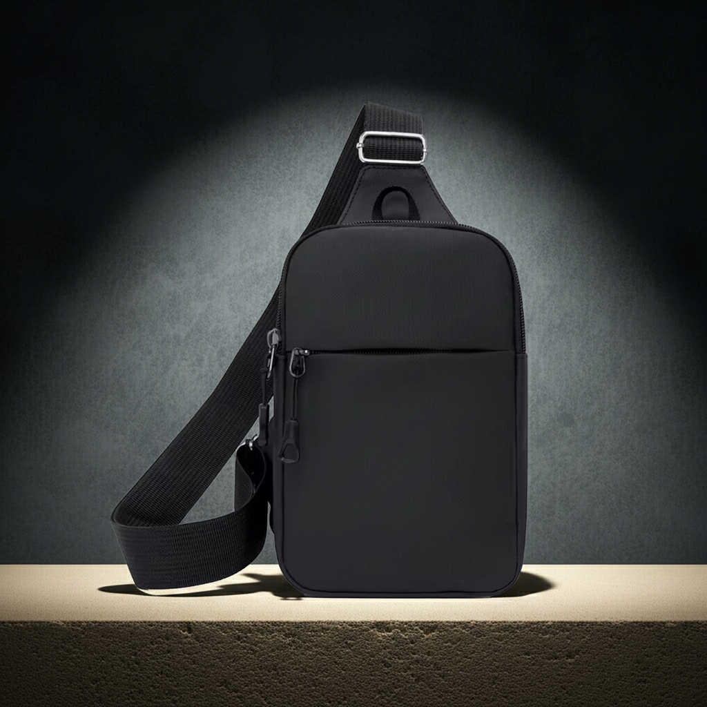 Small Crossbody Shoulder Bag All Black Compact Stylish Versatile Use Simple Design Convenient Carry for Camera & Smartphone Women's Backpack Sling