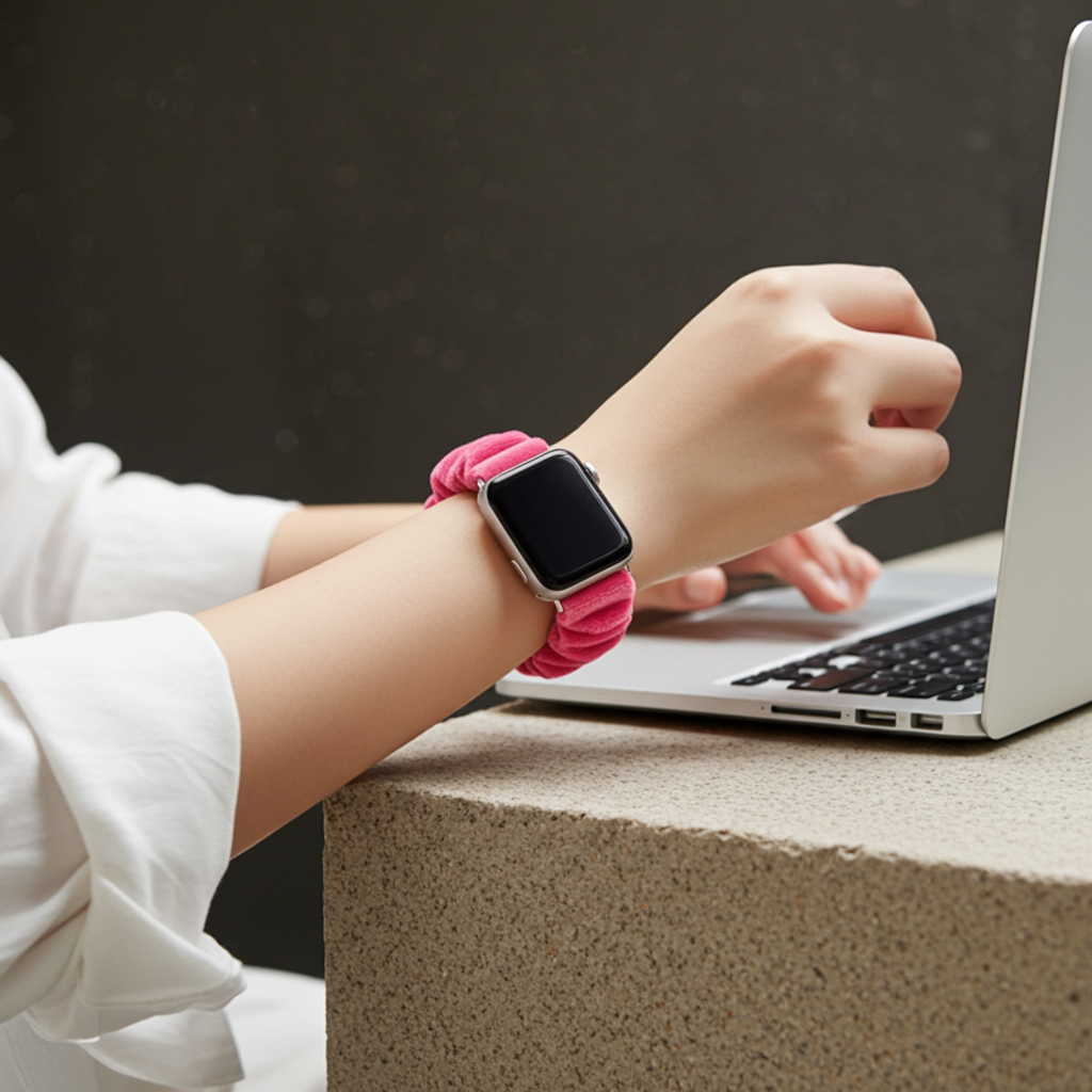 Smart Watch Scrunchy Wrist Band