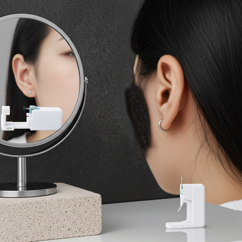 Gun Piercer Tool Machine-Disposable Safe Sterile Ear Piercing Stud Body Unit 1PC